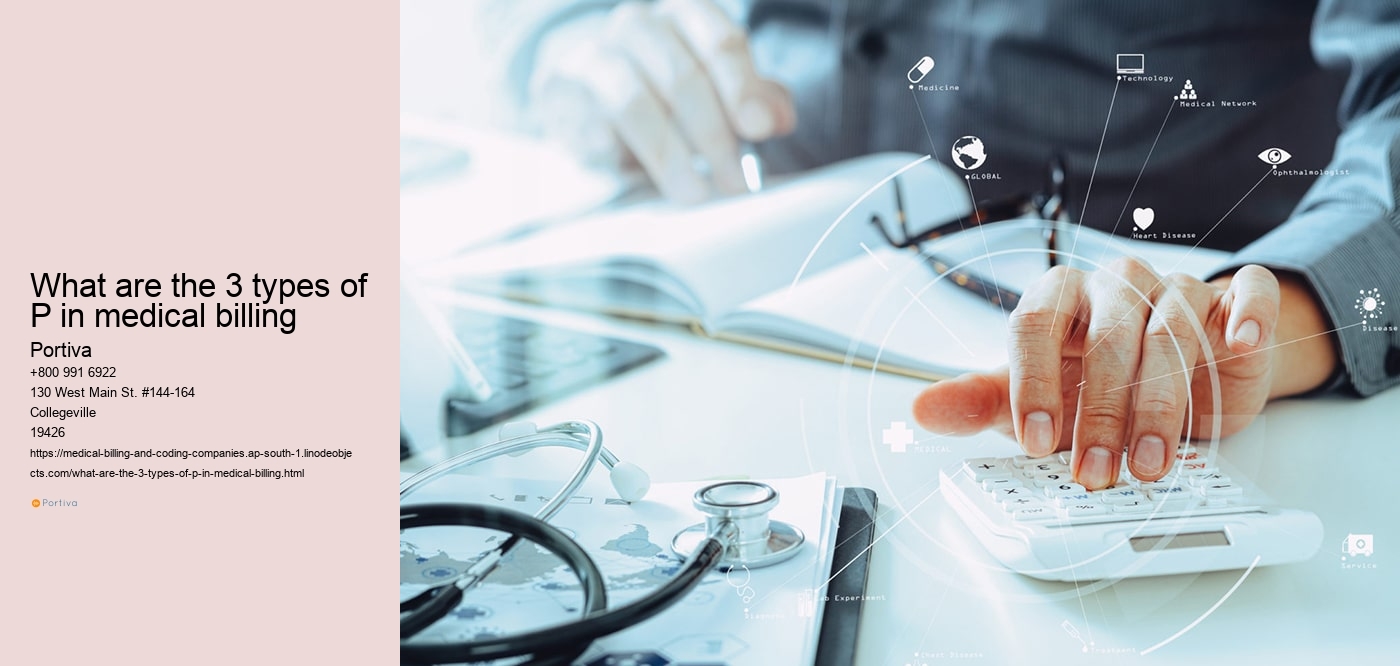 What are the 3 types of P in medical billing